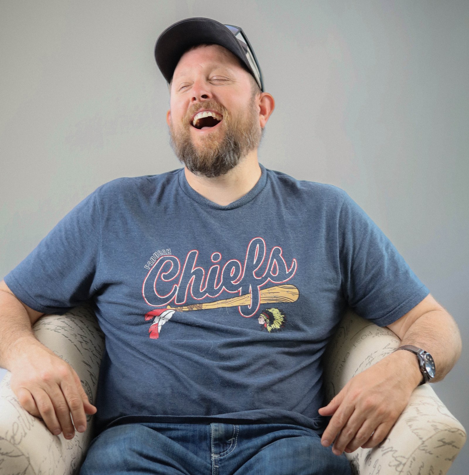 Studio portrait — candid